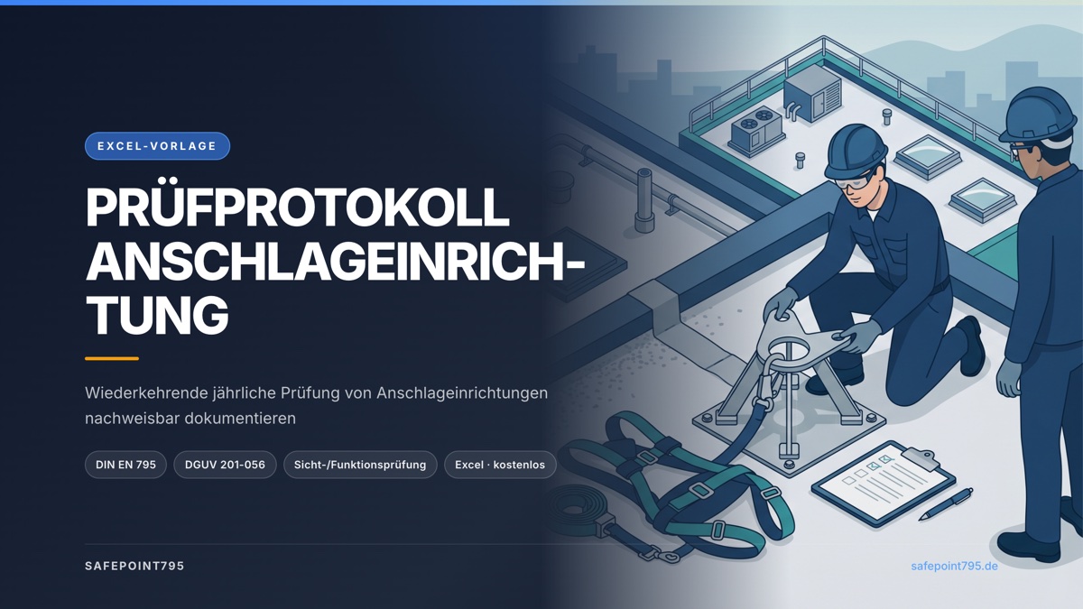 Vorschau: Prüfprotokoll Anschlageinrichtung